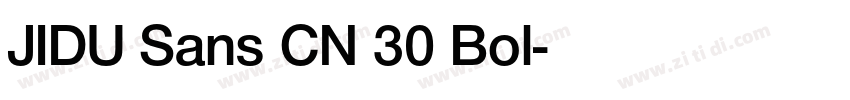 JIDU Sans CN 30 Bol字体转换